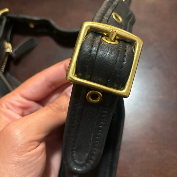Vintage 90s Coach Black Legacy Small Zip Shoulder Bag #9997 - Picture 10 of 10